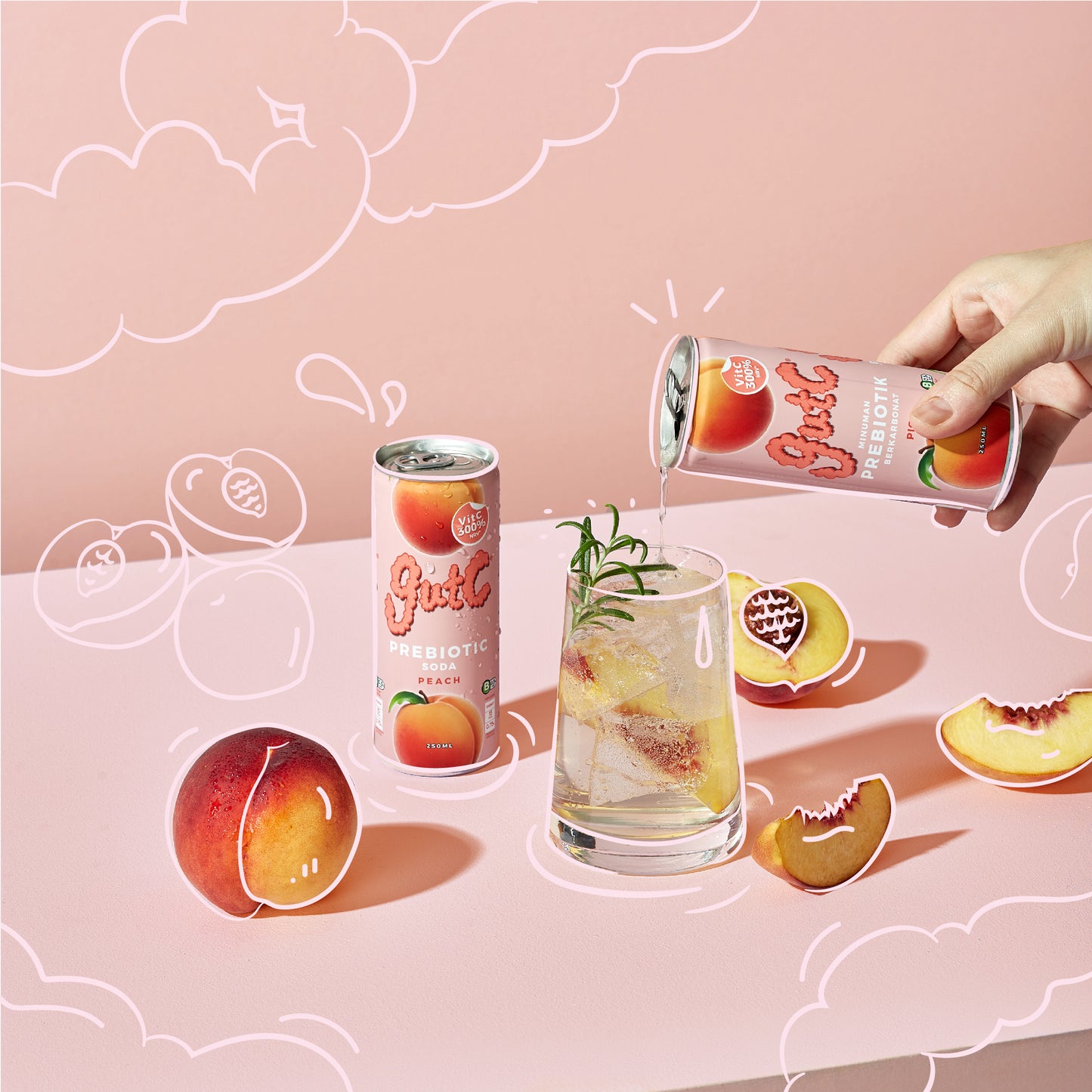 gutC Peach (12 x 250ml)