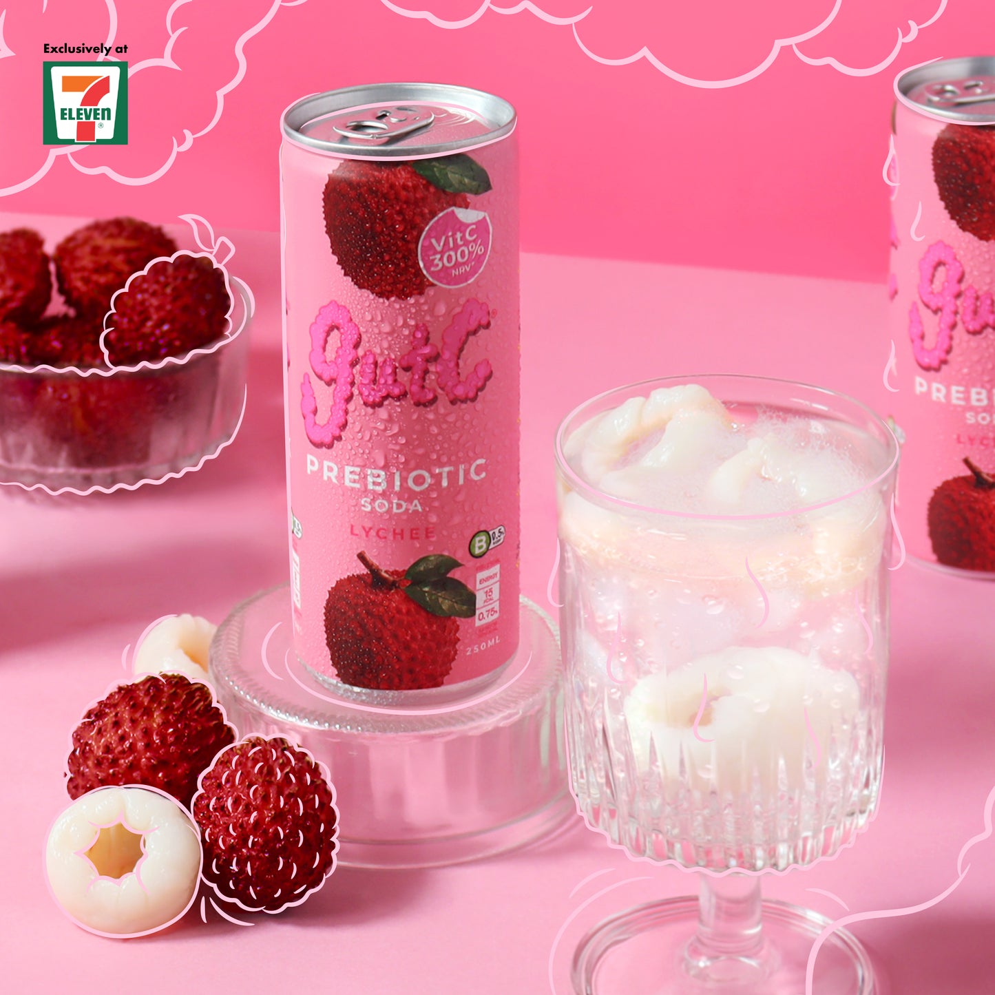 gutC Lychee (12 x 250ml)