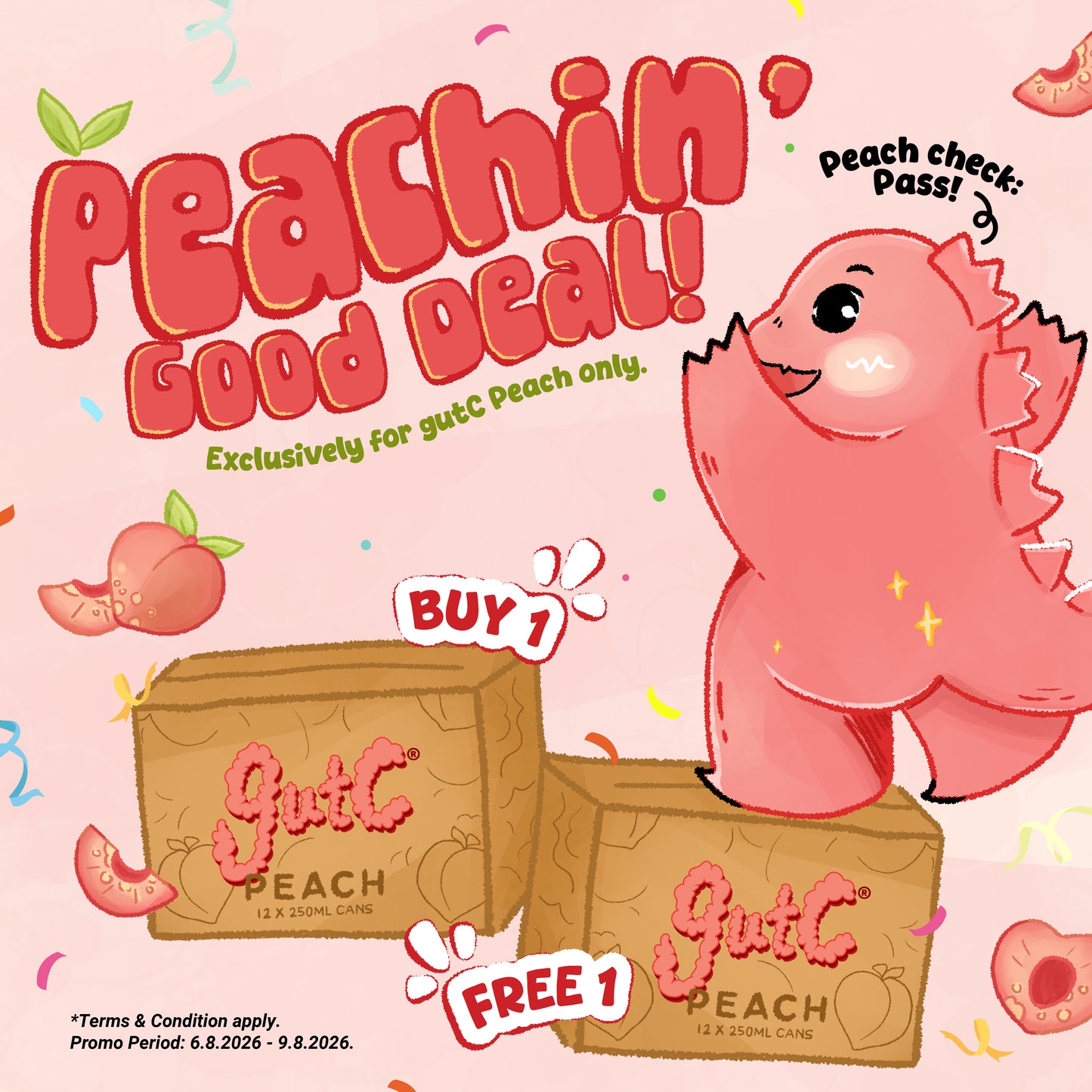 gutC Peach [BUY 1 FREE 1]