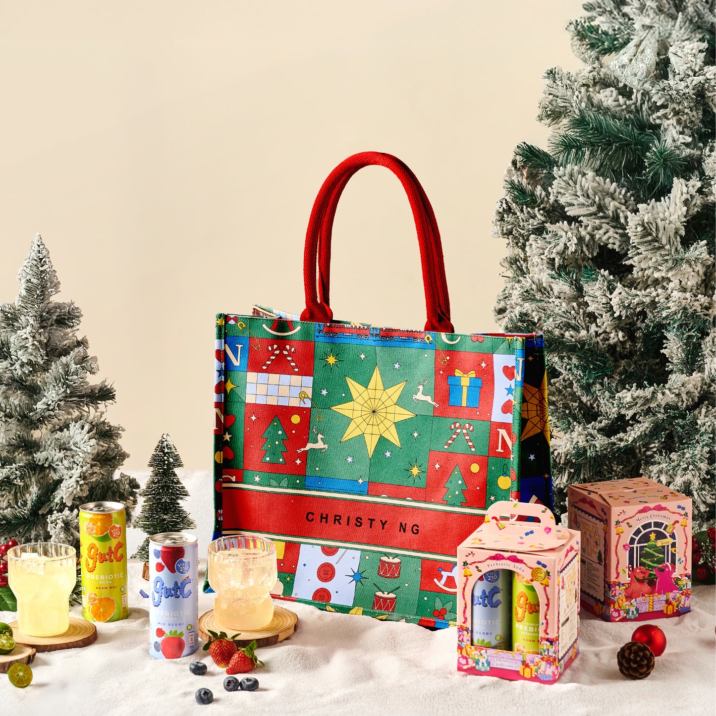 [PRE-ORDER] gutC x Christy Ng Christmas Large Canvas Bag Pack