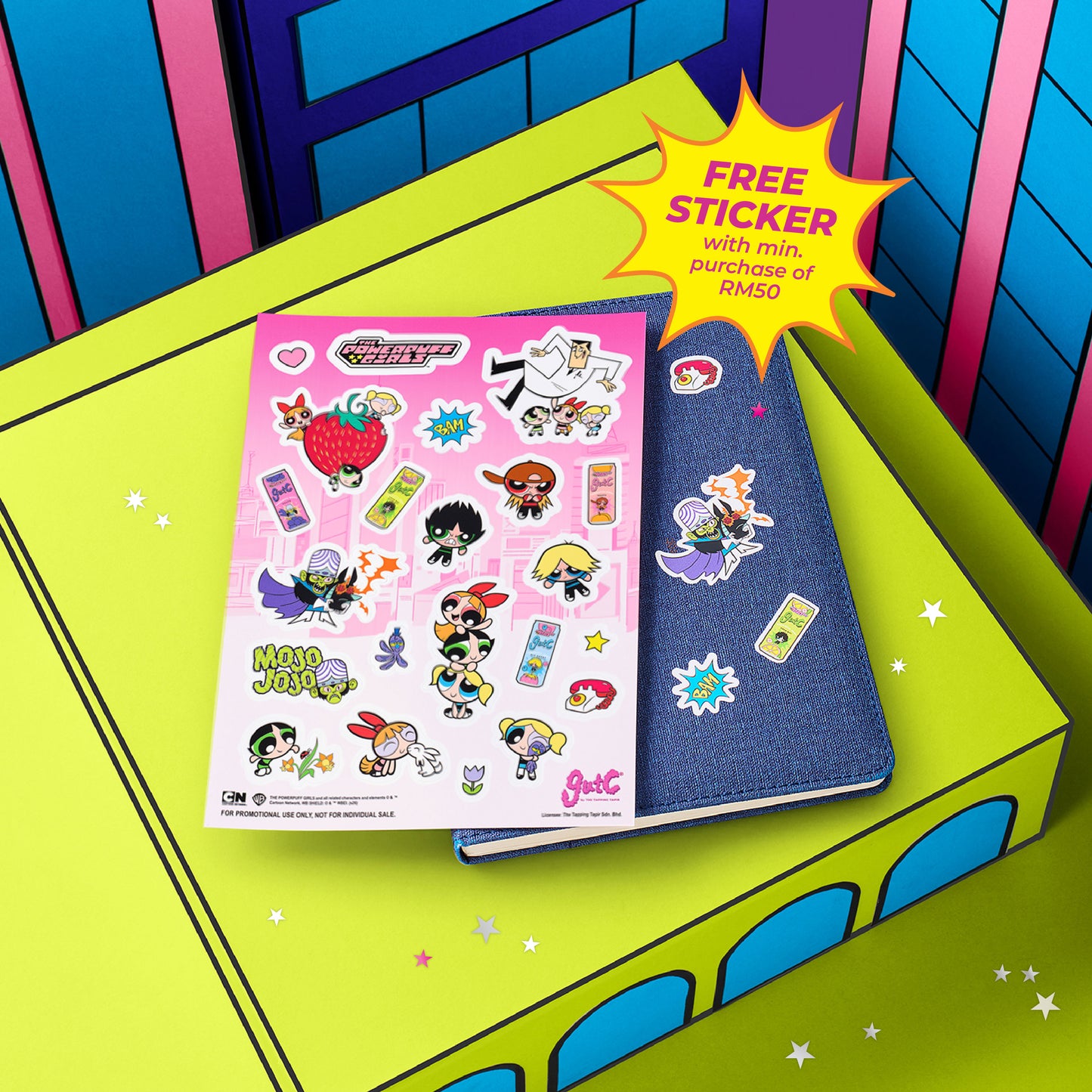 gutC & The Powerpuff Girls Double Mini Peach Pack (8 x 250ml)