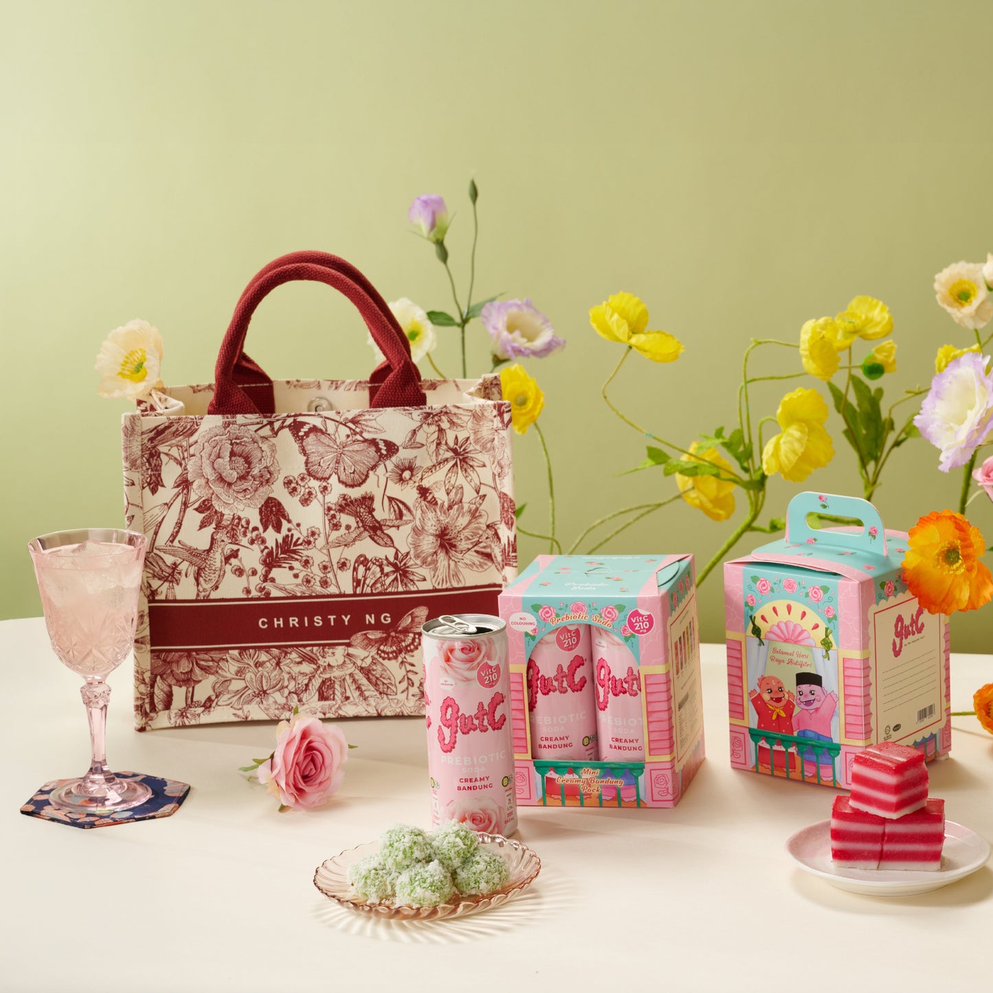 gutC Raya Creamy Bandung x Christy Ng Mini Canvas Bag Pack