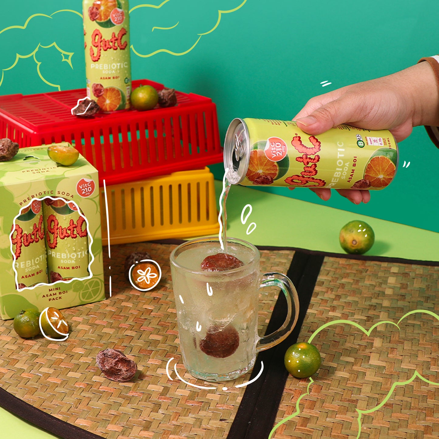 gutC Asam Boi (12 x 250ml)