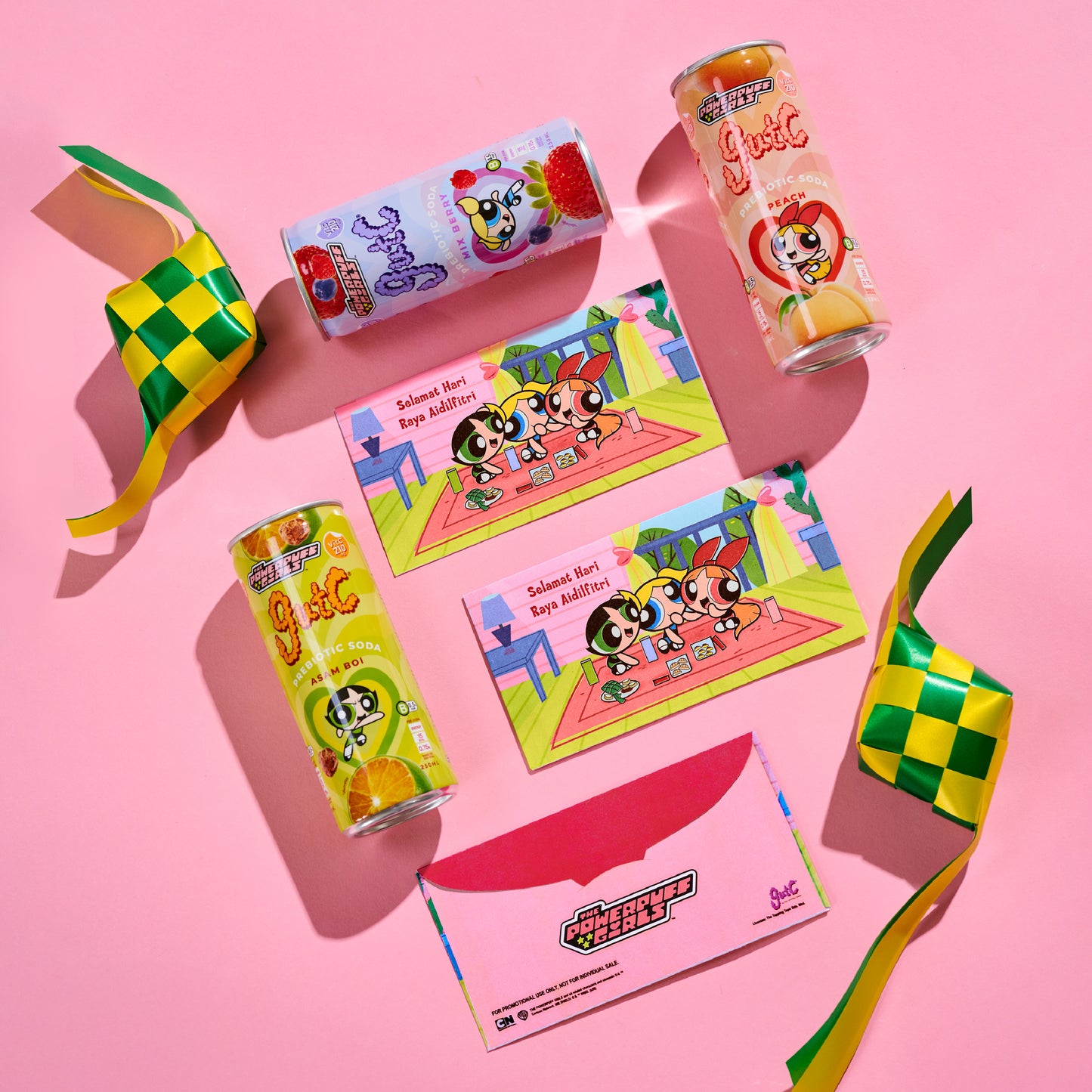 gutC & The Powerpuff Girls Raya Packet Set