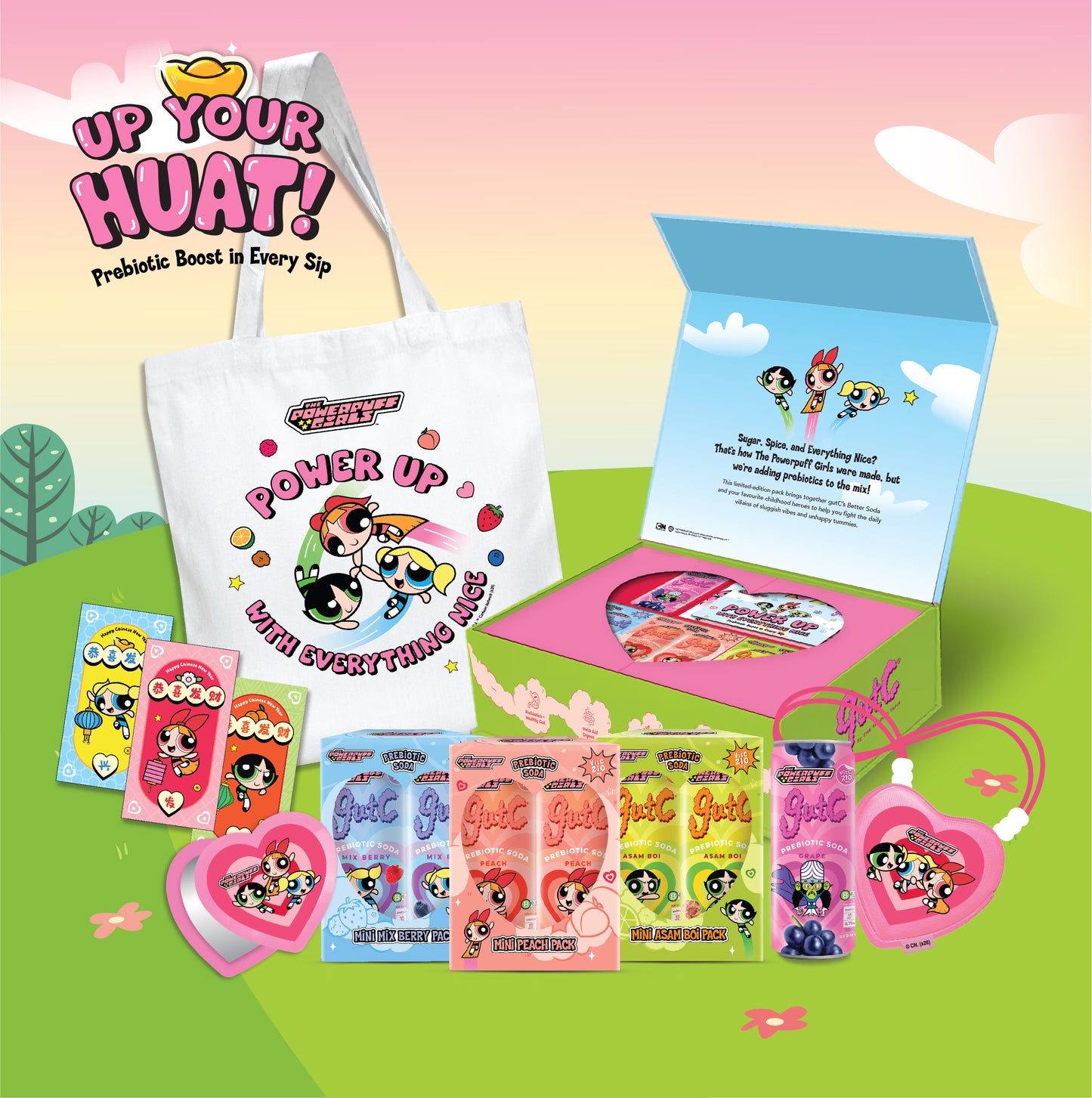 gutC & The Powerpuff Girls CNY Ultimate Up Your Huat Pack