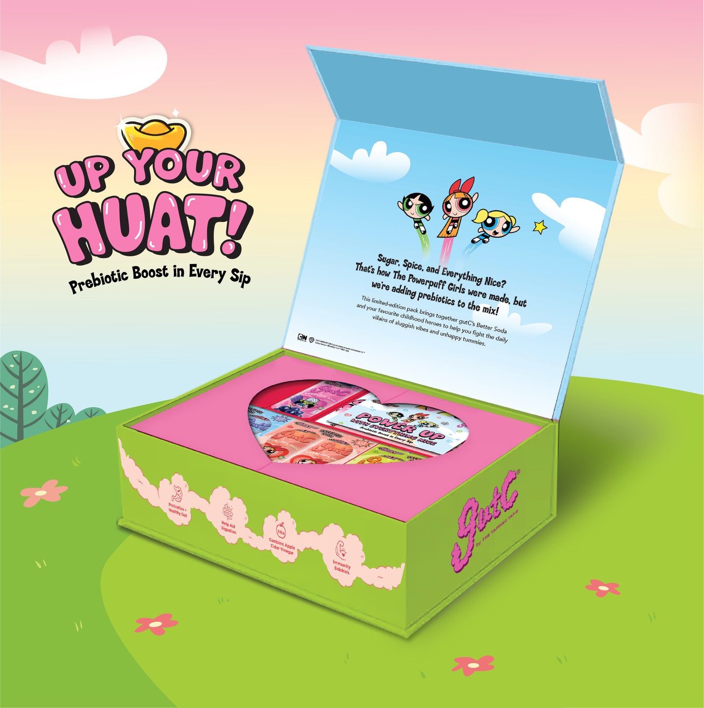 gutC & The Powerpuff Girls CNY Ultimate Up Your Huat Pack